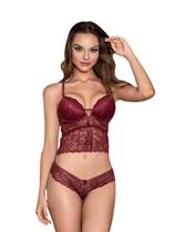 Conjunto Lingerie Feminina Top Alongado Bojo Renda Aro Conjunto Lingerie Feminina Top Alongado Bojo Renda Aro