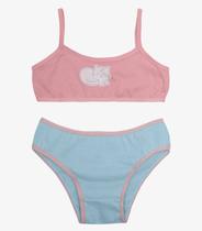 Conjunto Lingerie Infantil Select Rosa