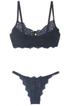 Conjunto Lingerie Laís sem Bojo de Renda