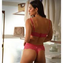 Conjunto lingerie lifit c/renda tamanho (M) cor rosa Conjunto lingerie lifit c/renda tamanho (M) cor rosa