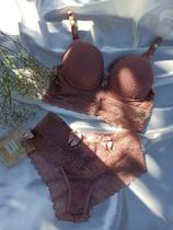 Conjunto lingerie luar - cor nude