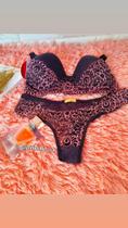 Conjunto lingerie luxuoso com renda