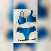 Conjunto Lingerie Microfibra Pavão Conjunto Lingerie Microfibra Pavão