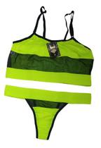 Conjunto lingerie Neon com tule Conjunto lingerie Neon com tule