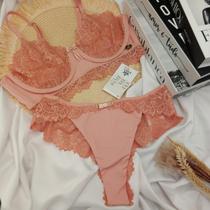 Conjunto Lingerie Renda Romance Rebeca