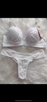 Conjunto Lingerie Renda Super Confortável Branco Conjunto Lingerie Renda Super Confortável Branco