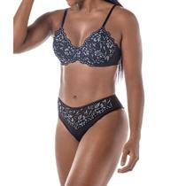 Conjunto Lingerie Rendado DeMillus 64438/56438 Conjunto Lingerie Rendado DeMillus 64438/56438