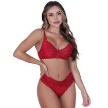 Conjunto Lingerie Rendado Vellfer VF-87