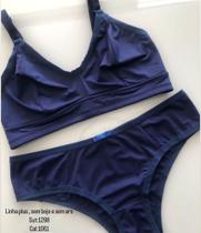 Conjunto Lingerie sem bojo, tamanho M, cor preta