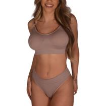 Conjunto Lingerie sem costura bojo removível feminino luxo Conjunto Lingerie sem costura bojo removível feminino luxo