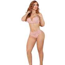 Conjunto Lingerie Sensual Sutiã e Calcinha jacu