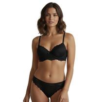 Conjunto Lingerie Sutiã Bojo Alça Push Up Rendado Calcinha Tanga Forrada Macia Conjunto Lingerie Sutiã Bojo Alça Push Up Rendado Calcinha Tanga Forrada Macia