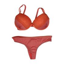 Conjunto Lingerie Sutiã e Calcinha Lisa Luxo