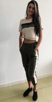 Conjunto listra suede g Conjunto listra suede g