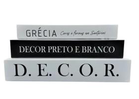 Conjunto Livro Caixa Decorativa Fake Decor Minimalista