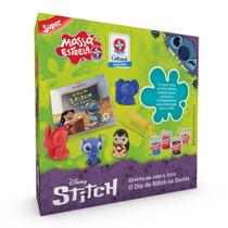 Conjunto Livro e Massinha Disney Stitch Aprendizado e Diversão com Estrela Conjunto Livro e Massinha Disney Stitch Aprendizado e Diversão com Estrela