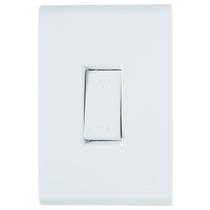 Conjunto Liz Branco 4x2 com 1 Interruptor Paralelo de 10 Ampères e 250 Volts - 57170002 - TRAMONTINA
