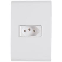Conjunto Liz Branco 4x2 com 1 Tomada 2p+t de 20 Ampères E 250 Volts 57170013 Tramontina Cj.tomad