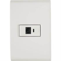 Conjunto Liz Branco 4x2 com 1 Tomada RJ45 CAT:6 - 57170022 - TRAMONTINA Conjunto Liz Branco 4x2 com 1 Tomada RJ45 CAT:6 - 57170022 - TRAMONTINA