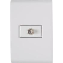 Conjunto Liz Branco 4x2 Com 1 Tomada -sat Coaxial - 57170017 - Tramontina Sat Tramontina 57170-017