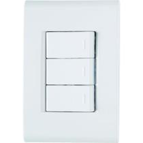 Conjunto Liz Branco 4x2 com 3 Interruptor Paralelo de 10 Ampères E 250 Volts 57170078 Tramontina