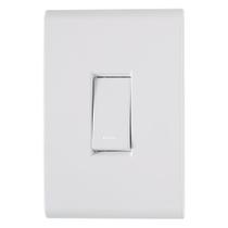 Conjunto Liz Placa 4x2 + 1 Interruptor Simples 10A 250V Branco Tramontina