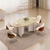 Conjunto Liz Tampo Organico 218cm com 6 Cadeiras Vitta Conjunto Liz Tampo Organico 218cm com 6 Cadeiras Vitta