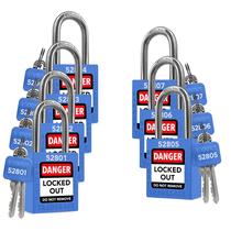 Conjunto Lockout Tagout Locks TRADESAFE 7 Blue Loto Locks