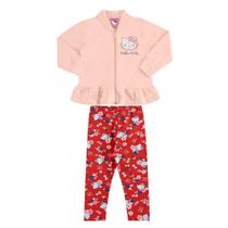Conjunto Longa Bebê Hello Kitty Rosa Retro Marlan