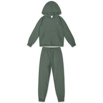 Conjunto Longo Básico Com Capuz Moletom Infantil Unissex Marisol - 12
