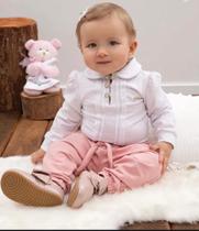 Conjunto Longo Bebê Menina Body Calça Inverno Paraiso 14675