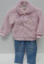 Conjunto Longo Bebê Menina Paraiso Calça Jeans Inverno 14653