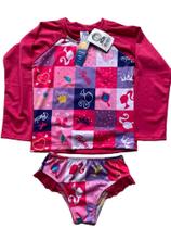 Conjunto Longo Blusa Biquini Menina Proteção Solar Conjunto Longo Blusa Biquini Menina Proteção Solar