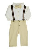 Conjunto Longo com Suspensório Harper - Creme - Grow Up