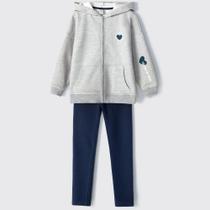 Conjunto Longo Hering Kids Menina Moletom Cinza 5B3Y1AEN Conjunto Longo Hering Kids Menina Moletom Cinza 5B3Y1AEN