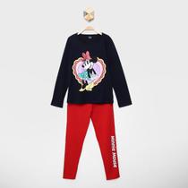 Conjunto Longo Infantil Disney Minnie Mouse Menina