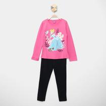 Conjunto Longo Infantil Disney Princesa Cinderela Menina
