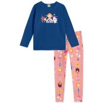 Conjunto Longo Infantil Feminino Mundo Ripilica-Tamanho 12