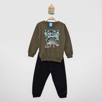 Conjunto Longo Infantil Kamylus Blusa e Calça Moletom Cool Menino