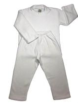 Conjunto Longo Infantil Plusch Buckle Menino e Menina Branco Conjunto Longo Infantil Plusch Buckle Menino e Menina Branco
