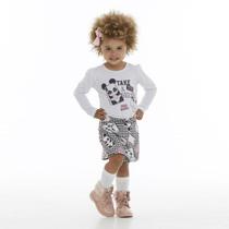 Conjunto Longo Infantil Shorts Saia Panda Lover Pega Mania Conjunto Longo Infantil Shorts Saia Panda Lover Pega Mania