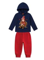 Conjunto Longo Kyly 1001531 Infantil Menina Estampado Com Capuz Moletom T. 02/08 Conjunto Longo Kyly 1001531 Infantil Menina Estampado Com Capuz Moletom T. 02/08