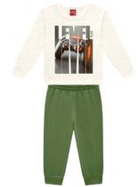 Conjunto Longo Kyly 1001595 Infantil Menino Level Malha Moletom T. 02/08 Conjunto Longo Kyly 1001595 Infantil Menino Level Malha Moletom T. 02/08