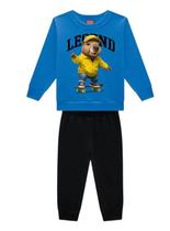 Conjunto Longo Kyly 1001598 Infantil Menino Capivara Skatista Moletom T. 04/08 Conjunto Longo Kyly 1001598 Infantil Menino Capivara Skatista Moletom T. 04/08