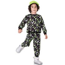 Conjunto Longo Menino Costão Metaverso Sublimado