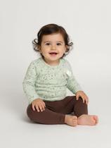 Conjunto Longo Molecotton Infantil Para Bebê- VERDE CLARO Conjunto Longo Molecotton Infantil Para Bebê- VERDE CLARO