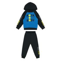 Conjunto Longo Moletom Infantil Kyly Smile Capuz Menino