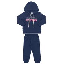 Conjunto Longo Peluciado Infantil Love Stars Capuz Marlan Conjunto Longo Peluciado Infantil Love Stars Capuz Marlan