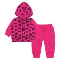 Conjunto longo pink para bebê moda