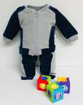 Conjunto Longo Plush Luxo Inverno Bebe Menino Enxoval 262